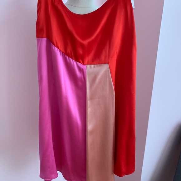 🎉HP🎉NWT! Kate Spade Colorblock Fluid Silk Skirt size 6 - Picture 8 of 11